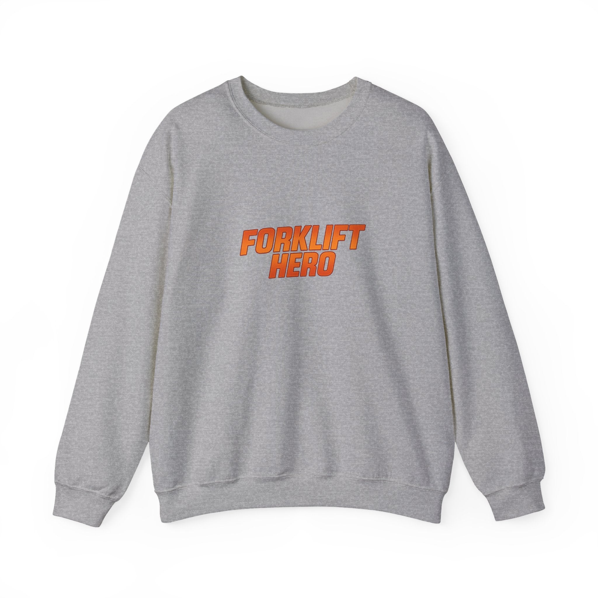 Crewneck Sweatshirt - "Forklift Hero" Graphic Crewneck for Warehouse Workers & Forklift Operators