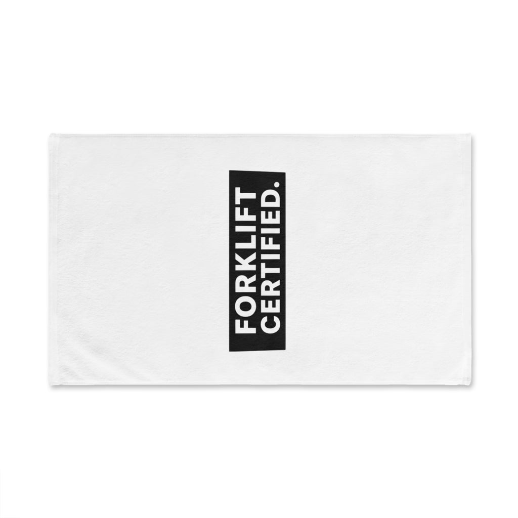 Forklift Certified Hand Towel — Industrial Worker Gift, Garage or Workshop Towel