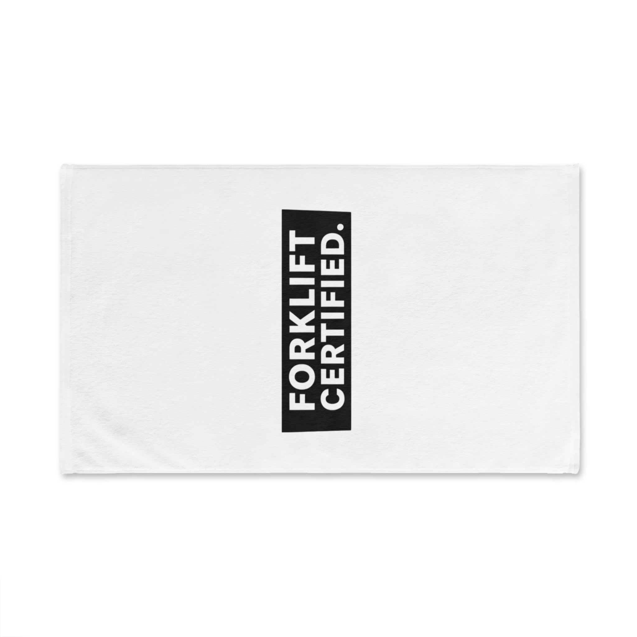 Forklift Certified Hand Towel — Industrial Worker Gift, Garage or Workshop Towel
