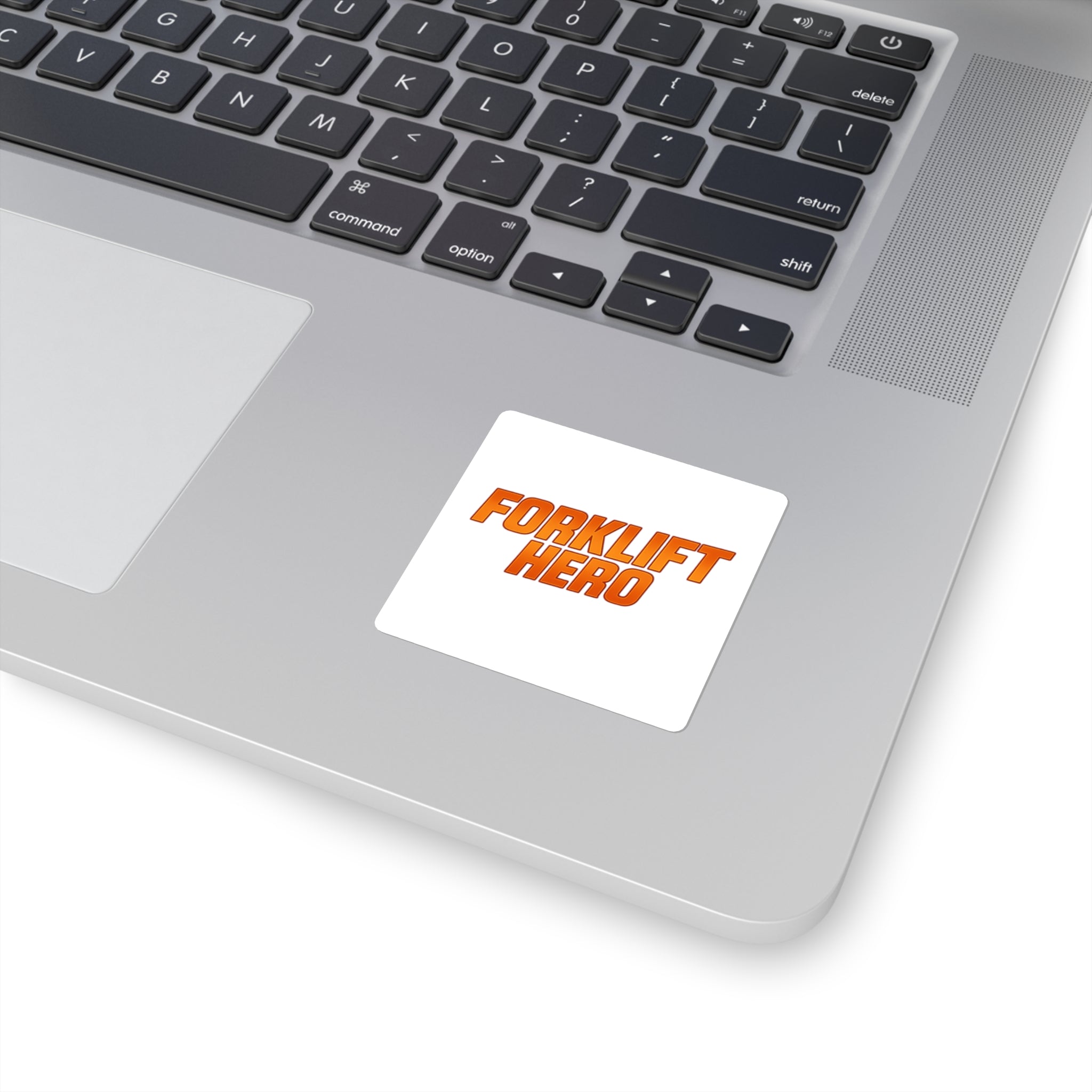 Forklift Hero Square Sticker — Fun Worksite Decal for Forklift Operators & Warehouse Teams