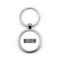 Forklift Certified Stainless Steel Keychain — Durable Round Keyring for Truck Drivers & Warehouse Workers