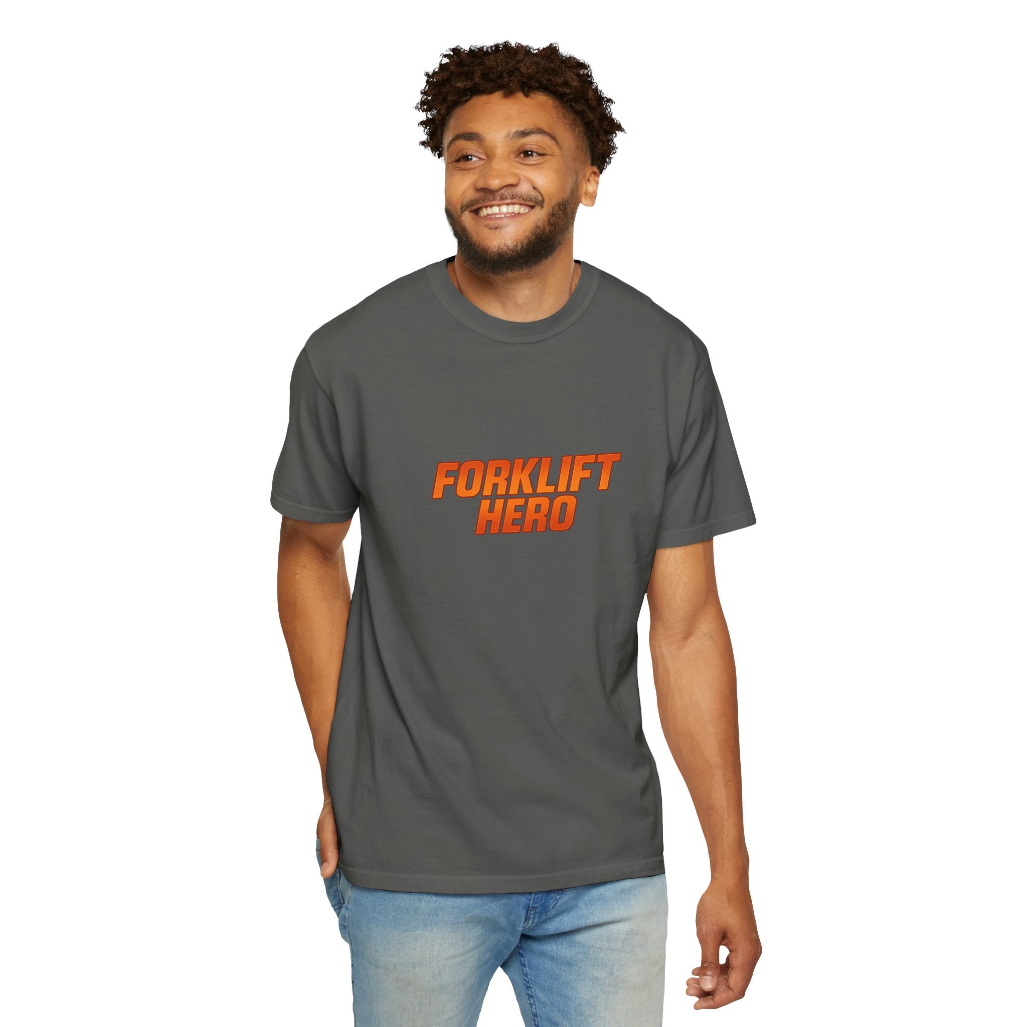 Forklift Hero T-Shirt — Vintage Workwear Tee for Warehouse & Industrial Workers
