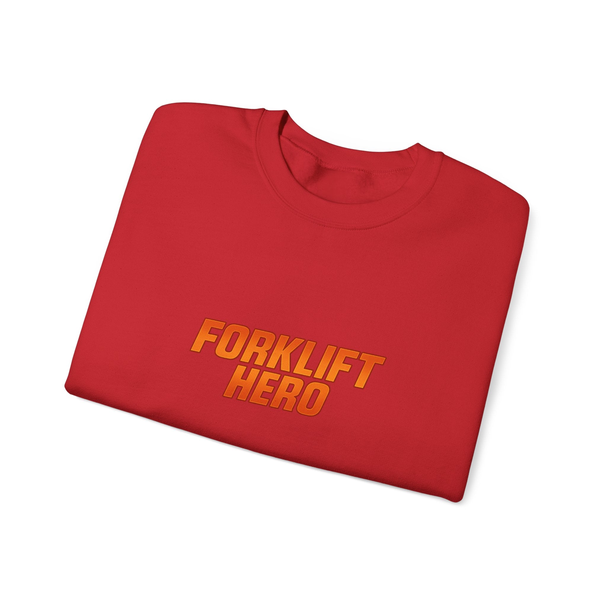 Crewneck Sweatshirt - "Forklift Hero" Graphic Crewneck for Warehouse Workers & Forklift Operators