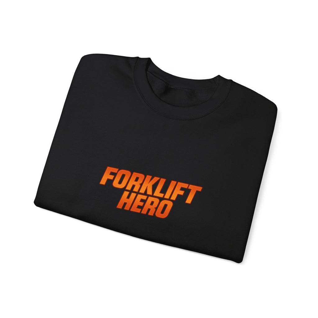 Crewneck Sweatshirt - "Forklift Hero" Graphic Crewneck for Warehouse Workers & Forklift Operators