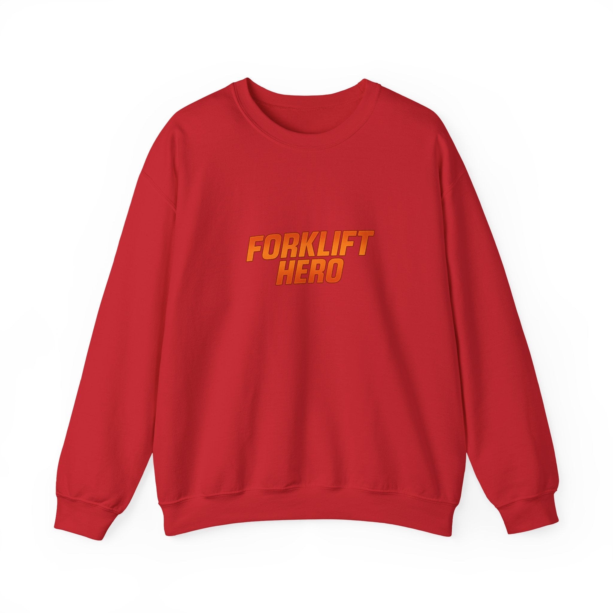 Crewneck Sweatshirt - "Forklift Hero" Graphic Crewneck for Warehouse Workers & Forklift Operators