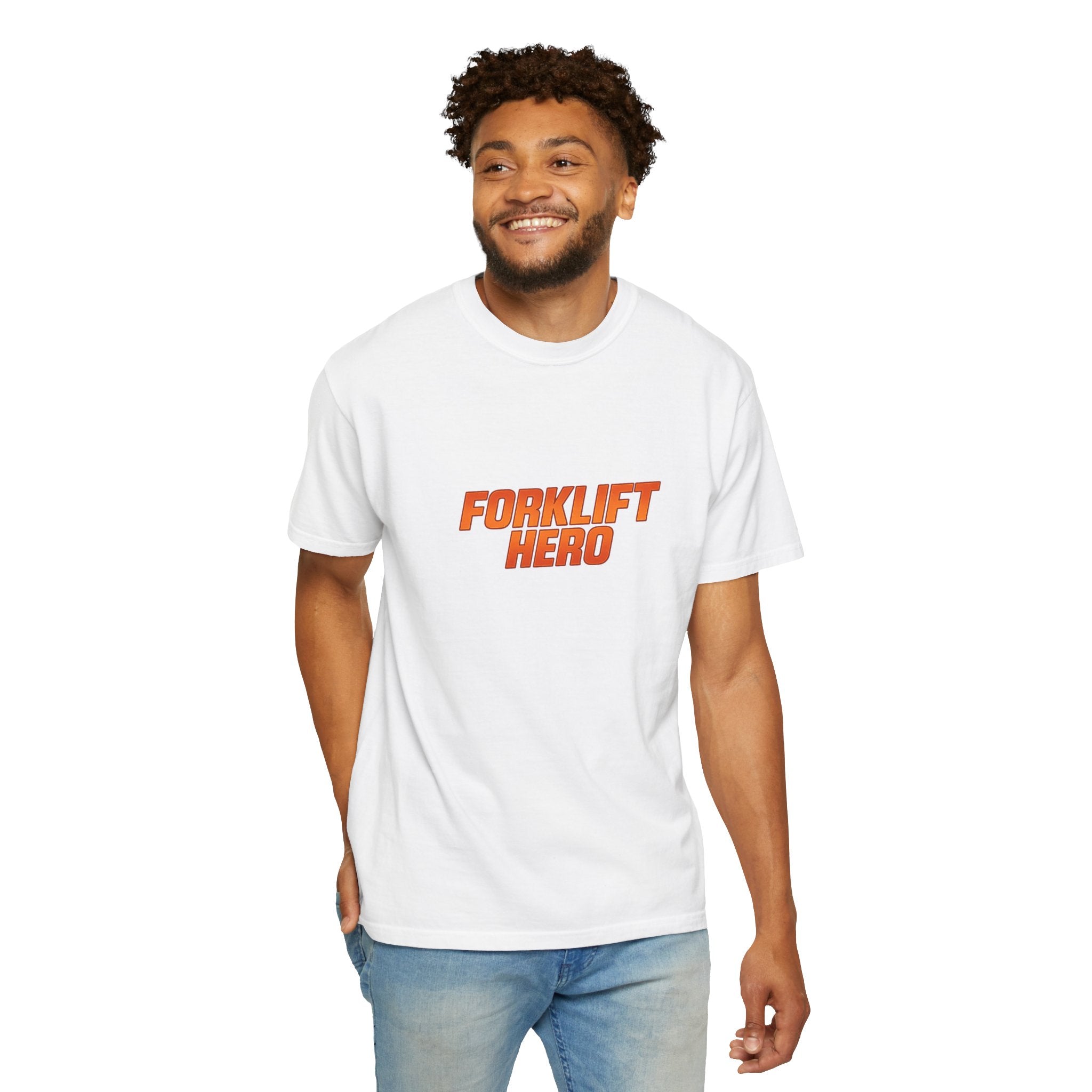Forklift Hero T-Shirt — Vintage Workwear Tee for Warehouse & Industrial Workers