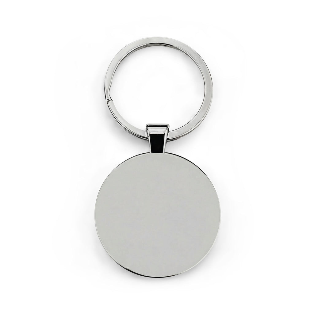 Forklift Certified Stainless Steel Keychain — Durable Round Keyring for Truck Drivers & Warehouse Workers