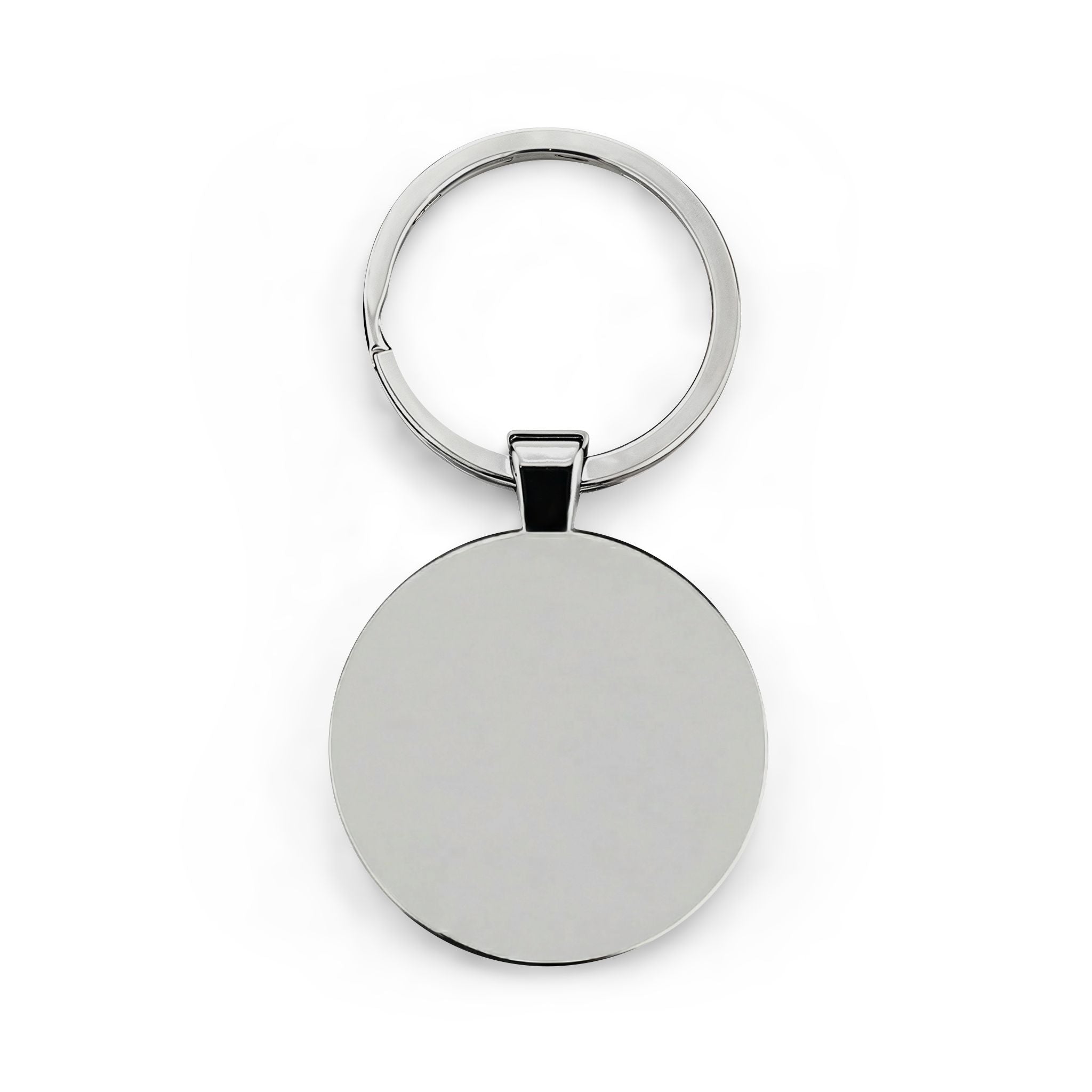 Forklift Certified Stainless Steel Keychain — Durable Round Keyring for Truck Drivers & Warehouse Workers